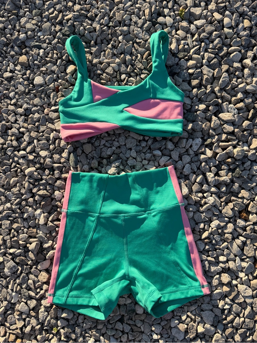 Jo & Jax Set: Switchback Top & Sonic Shorts Aquatic/Fondant
